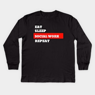 Social Worker T-Shirt Kids Long Sleeve T-Shirt